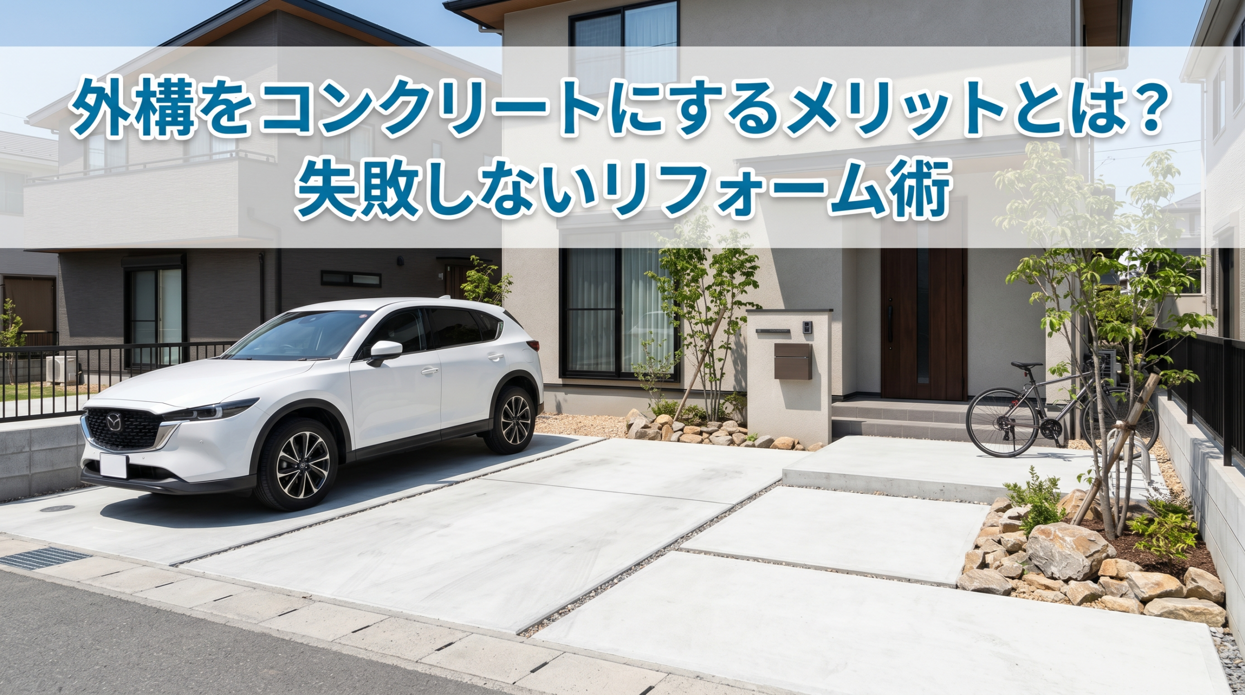 【福岡市】外構をコンクリートにするメリットとは？失敗しないリフォーム術