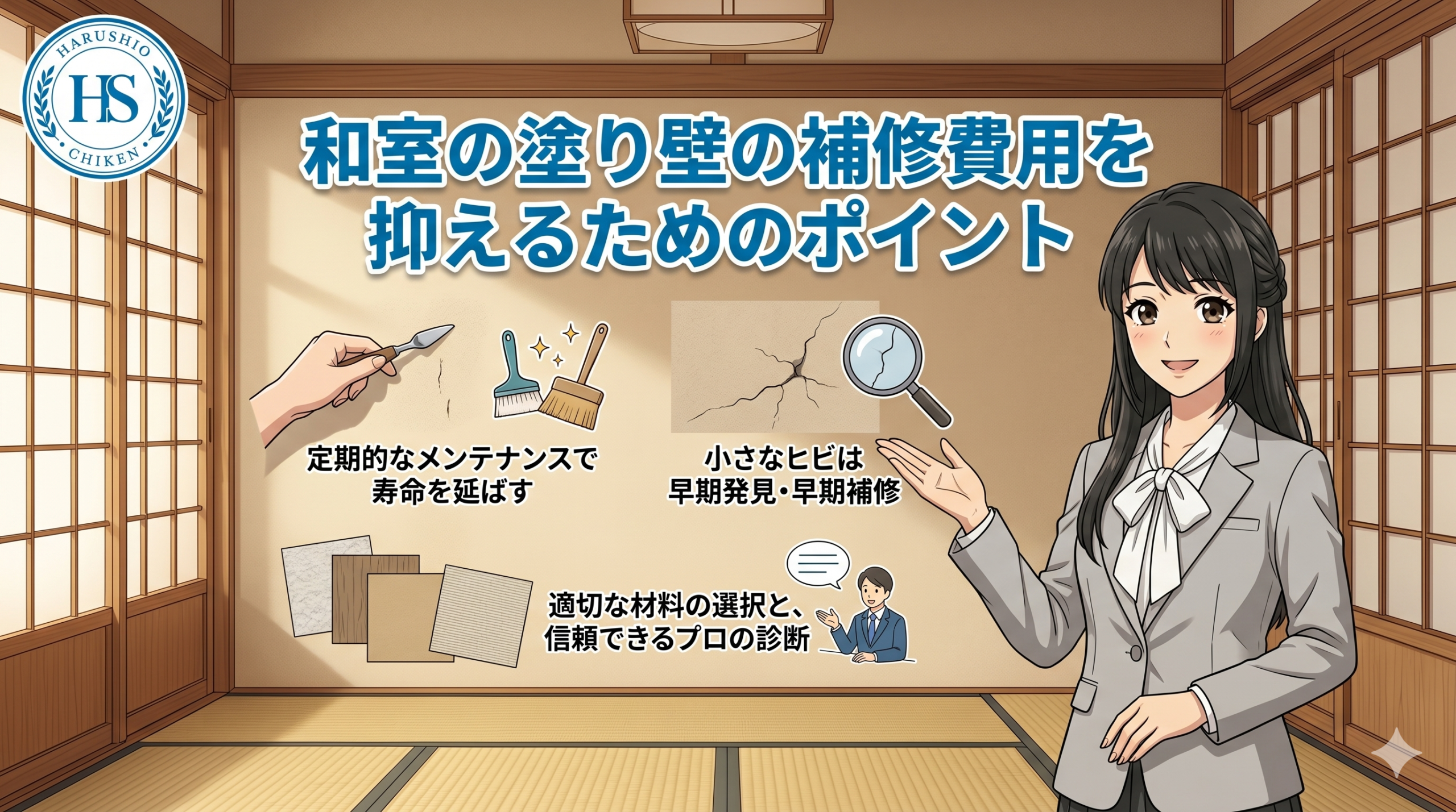 福岡で和室の塗り壁の補修費用を抑えるためのポイント