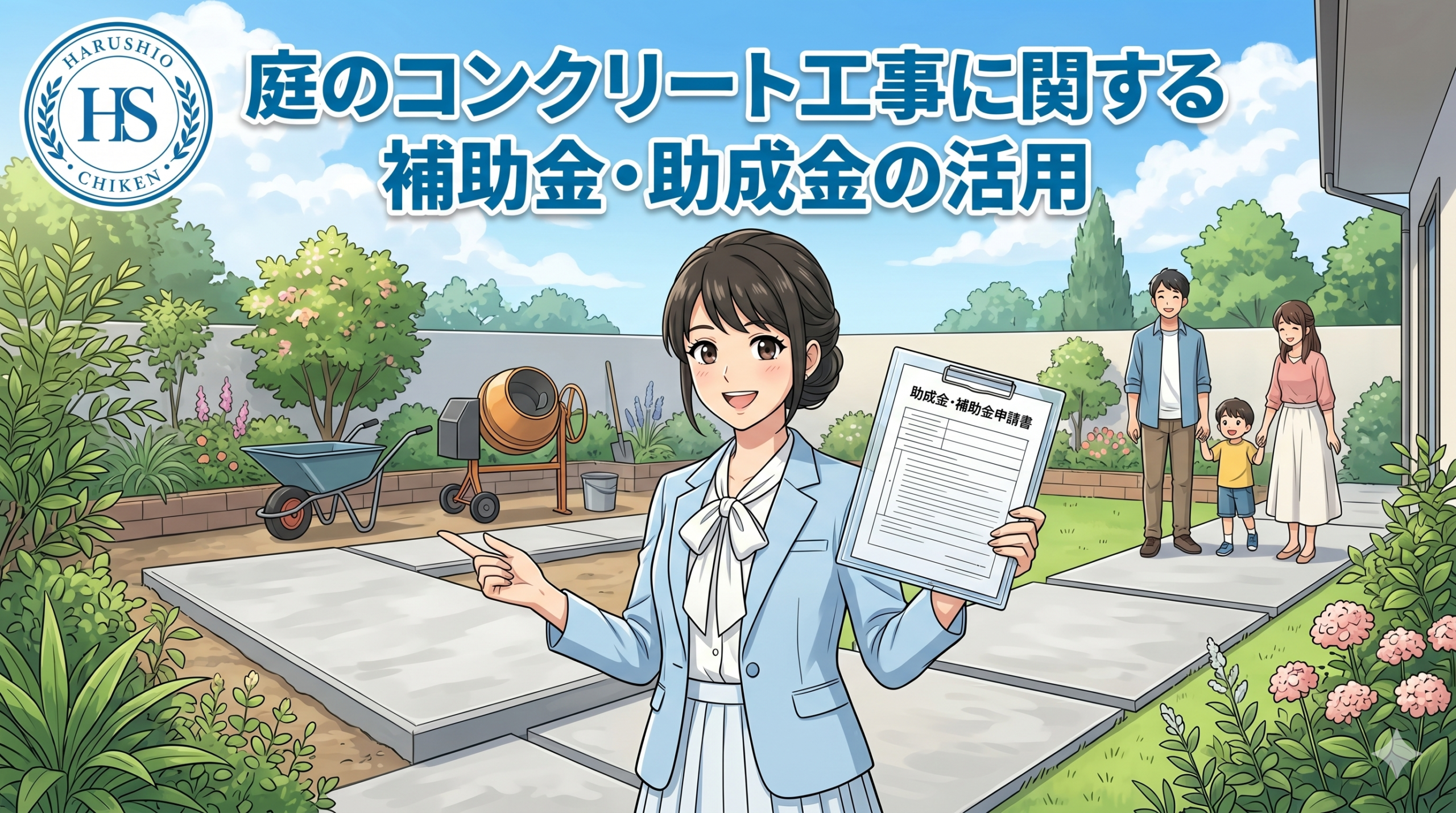 庭のコンクリート工事に関する補助金・助成金の活用