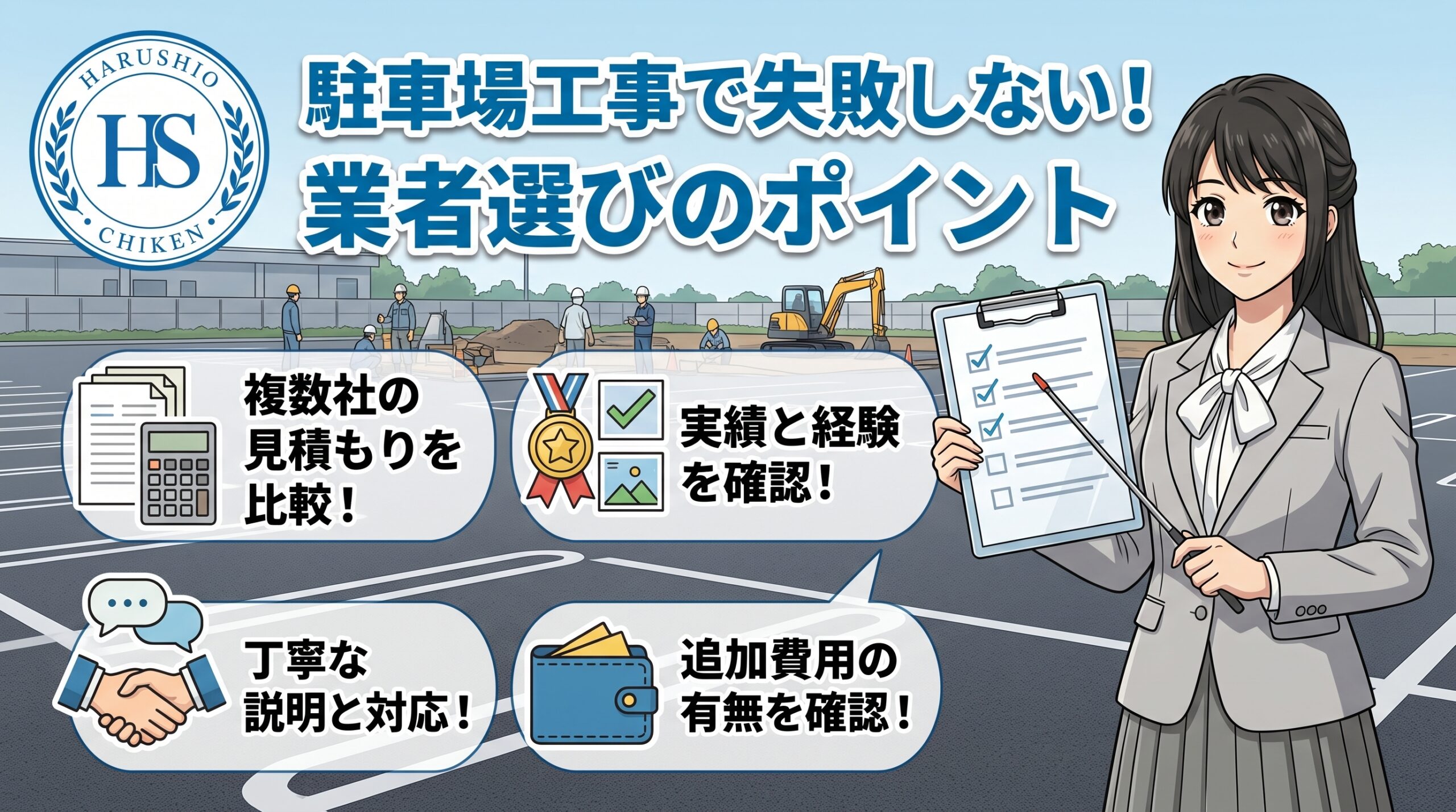 駐車場工事で失敗しない！業者選びのポイント