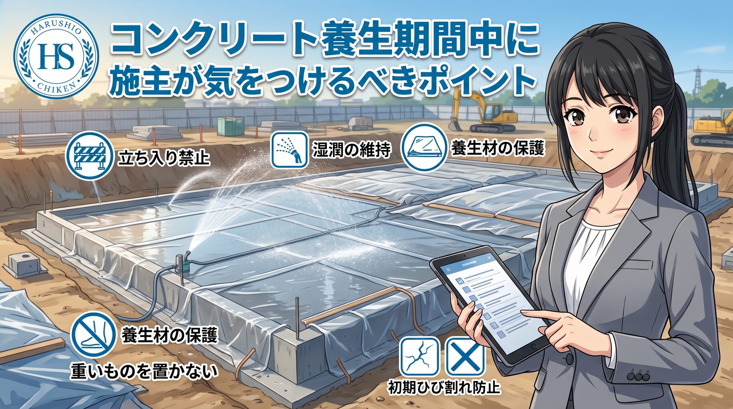 コンクリート養生期間中に施主が気をつけるべきポイント