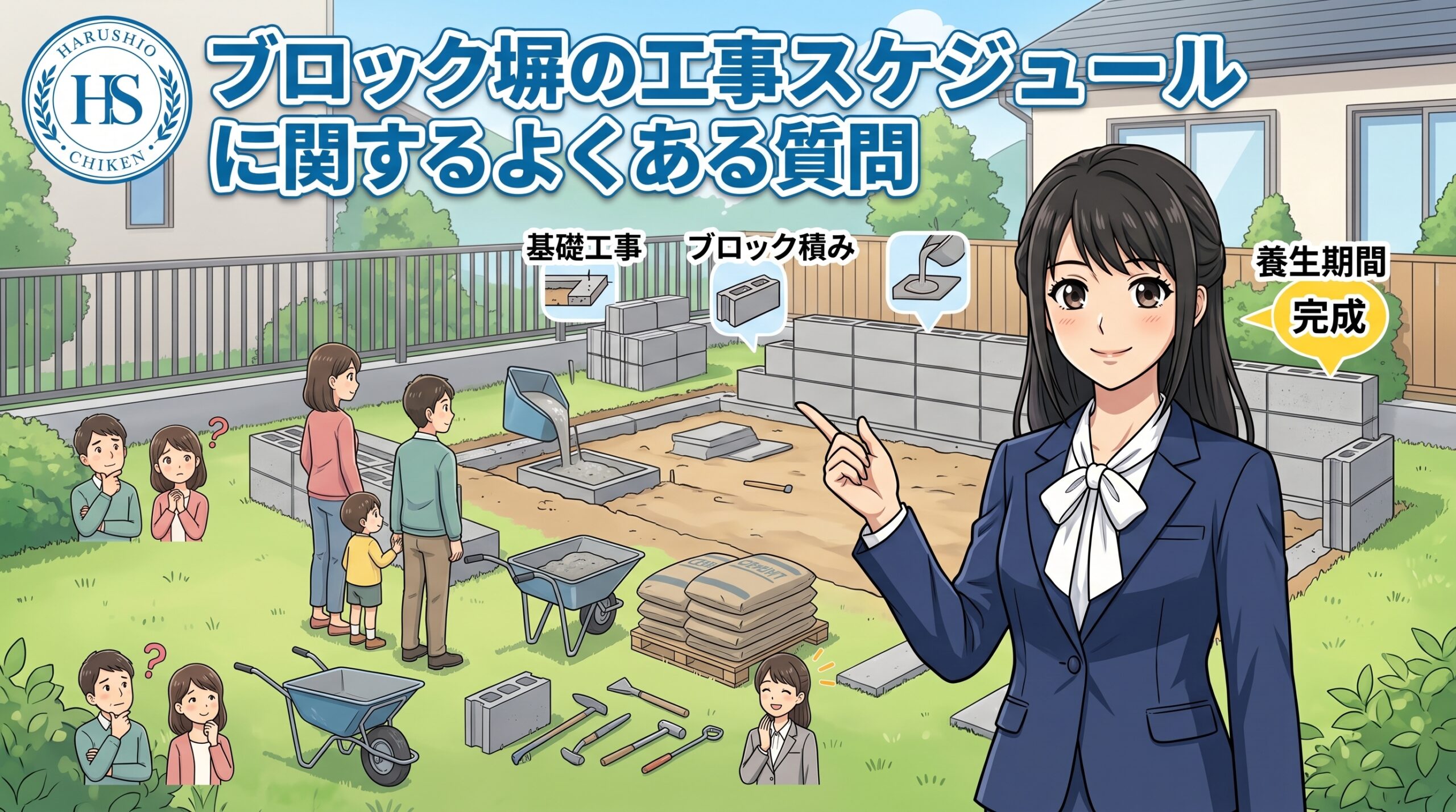 ブロック塀の工事スケジュールに関するよくある質問