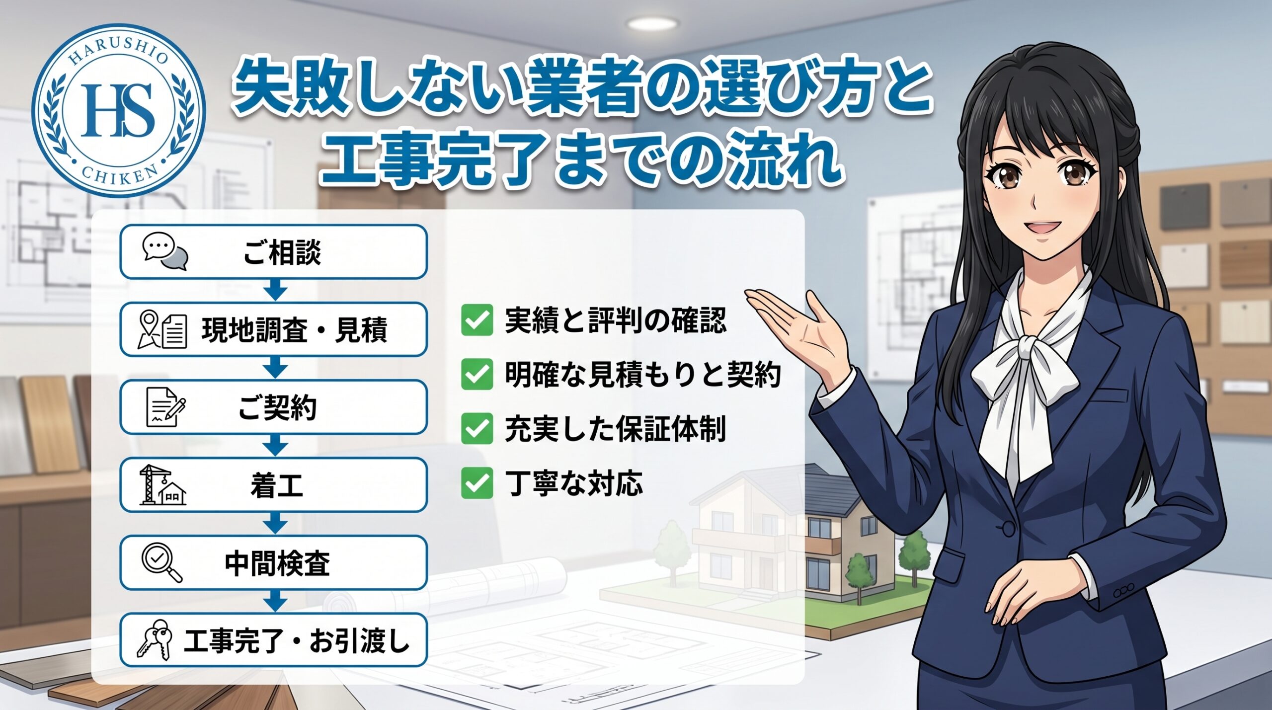 失敗しない業者の選び方と工事完了までの流れ