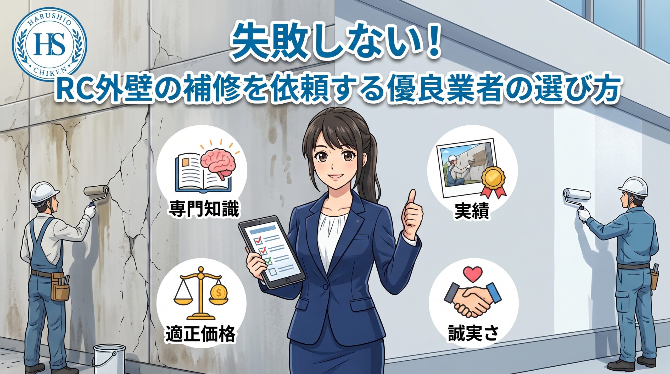 失敗しない！RC外壁の補修を依頼する優良業者の選び方
