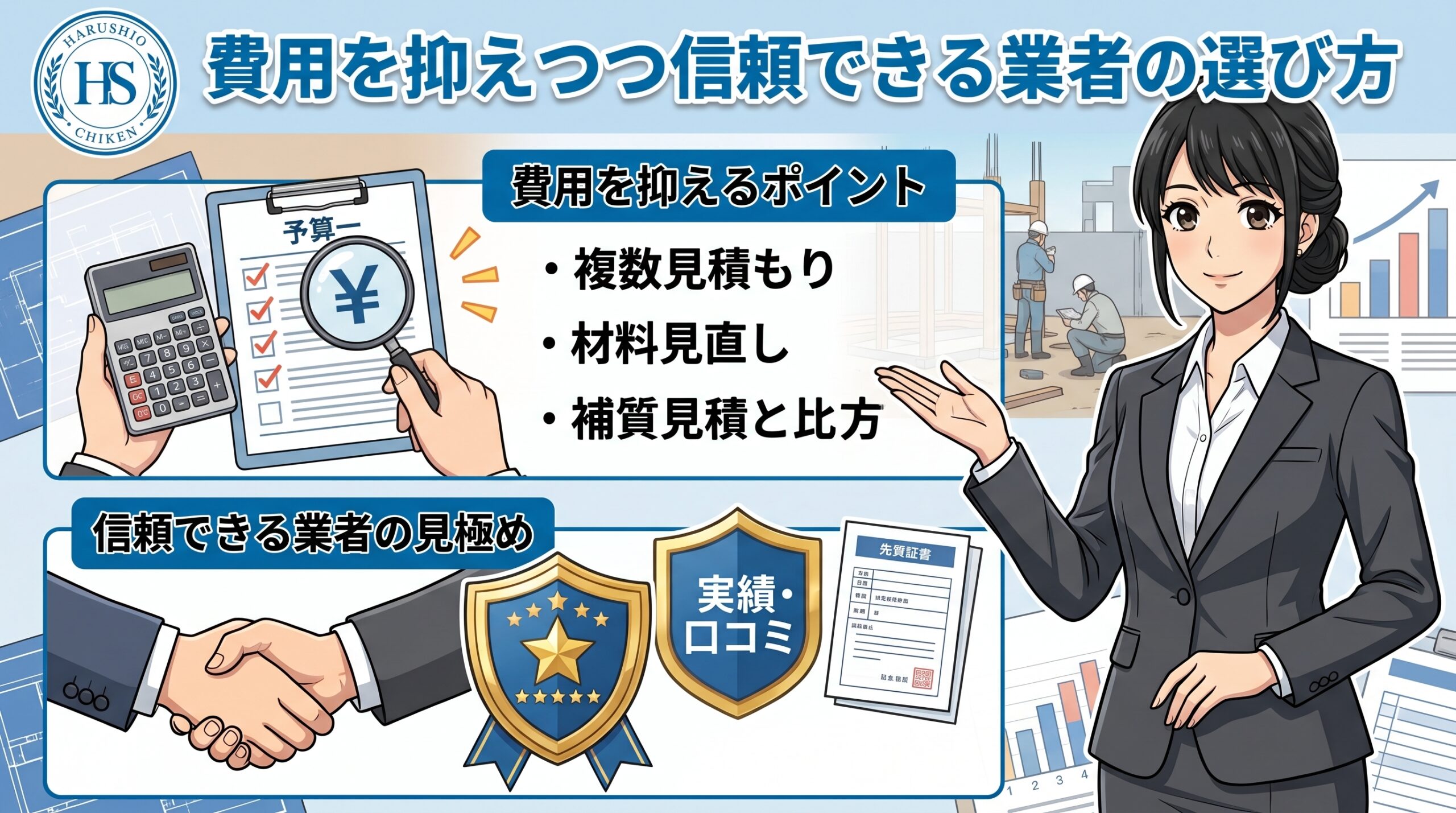 費用を抑えつつ信頼できる業者の選び方