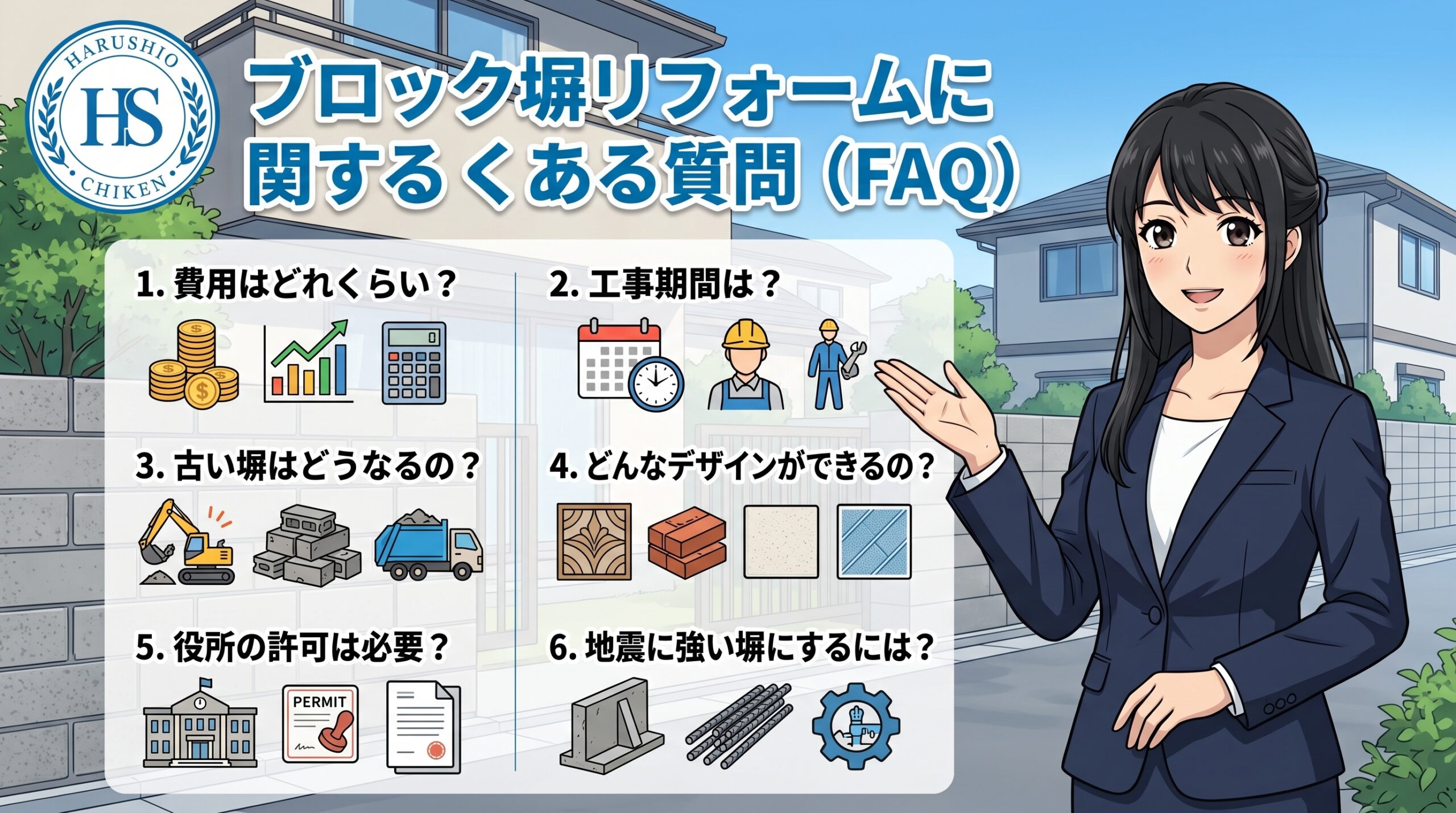 福岡市のブロック塀リフォームに関するよくある質問（FAQ）
